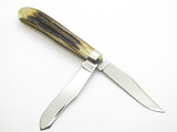 Vtg 1992 Winchester Trapper W 15 2904 1/2 USA Stag Handle Folding Pocket Knife