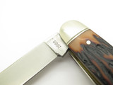 Vintage 1988 Remington R4466 Muskrat USA Delrin Stag Folding Pocket Knife