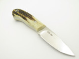Custom Mike Irie Sambar Stag CPM-154 Drop Point 3" Fixed Blade Hunting Knife