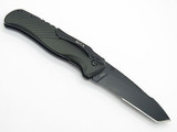 Buck 866 0866BKX Nightfall Black Aluminum Handle Tanto Folding Pocket Knife Bone