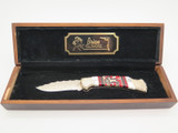Custom Brian Yellowhorse Buck 109 112 Ranger Chip Flint Deer Folding Knife