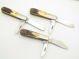 Vintage 1982 Case XX 52009 1/2 Limited Barlow Stag Handle Folding Pocket Knife