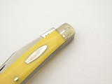 Vtg 1980s Buck 329 USA Flag Freedom Trapper Yellow Delrin Folding Pocket Knife