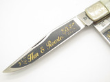 Vtg '05 Bertram 160th Hen & Rooster 312 Trapper Cracked Ice Folding Pocket Knife