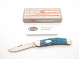 2014 Case XX Tony Bose 6139 Sowbelly Jigged Pacific Blue Folding Pocket Knife