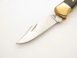 2019 Buck 112 Ranger 112BRSFG Finger Groove Ebony Handle Folding Hunter Knife