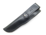 Vintage 1960s Buck 116 Caper Fixed Knife Black Leather Flap *Sheath Only