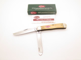 Vintage 2007 Case XX 6254 USA Trapper Jigged Cream Bone Folding Pocket Knife