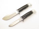 Vintage 1973-80 Buck 117 Trophy Set Fixed Blade 103 116 Hunting Sportsman Knife