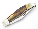 Vtg 1970s -80s KA BAR 1197 Thick Sambar Stag Folding Hunter Knife