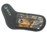 Buck 395 Omni Hunter 10 Pt White Camo Nylon Folding Pocket Knife Sheath
