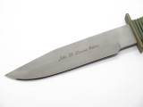 Vtg John Ek Limited Edition PB-5 Effingham USA Fixed Blade Commando Knife & Box
