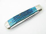 2004 Case XX 6254 Trapper Caribbean Blue Bone Folding Pocket Knife