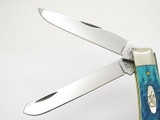 2004 Case XX 6254 Trapper Caribbean Blue Bone Folding Pocket Knife