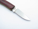 Vtg "K" 1256 Seki Japan Small Gentleman Wood 440 Stainless Folding Pocket Knife