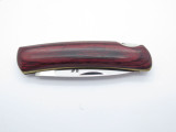 Vtg "K" 1256 Seki Japan Small Gentleman Wood 440 Stainless Folding Pocket Knife