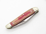 Vtg 1980 Case XX 6220 Red Appaloosa Bone Peanut Folding Pocket Knife