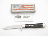 2014 Case XX 6111 1/2 Cheetah Buffalo Horn Swing Guard Folding Knife