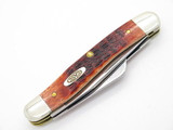 2015 Case XX Tested 6318 Red Bone Stockman Folding Knife Antique Stamp
