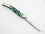 2001 Limited Case XX 610096 Bluegrass Green Toothpick Folding Pocket Knife