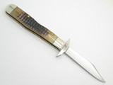 2014 Case XX 6111 1/2 Cheetah Rootbeer Bone Swing Guard Folding Knife