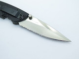 Columbia River CRKT 6723 Mirage Large Linerlock Folding Knife Vtg AUS6 Serrated