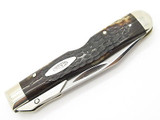 Vtg 1977 Case XX 6111 1/2 Bone Cheetah Swing Guard Folding Pocket Knife