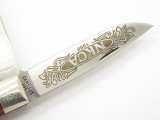 Vtg 1988 Camillus USA NKCA Folding Jumbo Trapper Pocket Knife Bone