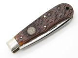 Vtg 1988 Camillus USA NKCA Folding Jumbo Trapper Pocket Knife Bone