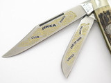 Vtg 1990 Robt Robert Klaas Kissing Nkca Club Crane Stag Folding Stockman Knife