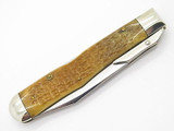 Case Classic XX 61011 1/2 Cheetah Yellow Bone Swing Guard Folding Knife