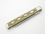 2005 Case XX 6185 Snake Skin Etched Bone Doctor Folding Pocket Knife