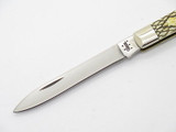 2005 Case XX 6185 Snake Skin Etched Bone Doctor Folding Pocket Knife
