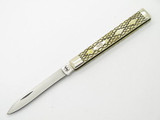 2005 Case XX 6185 Snake Skin Etched Bone Doctor Folding Pocket Knife