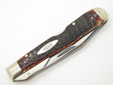 Vtg 1973 Case XX 6111 1/2 Bone Cheetah Swing Guard Folding Pocket Knife