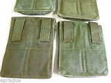 Lot Of 3 Vtg Cold War AK-47 Military 3 Cell Gun Magazine Ammo Pouch Case Bag
