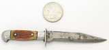 Vtg Circa 1950s Japan Bone Handle Mini Miniature Fixed Blade Bowie Knife