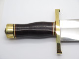 Vtg Randall Smithsonian Model 12-11 Leather Large Fixed Blade Bowie Knife