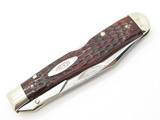 Vtg 1975 Case XX 6111 1/2 Bone Cheetah Swing Guard Folding Pocket Knife