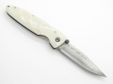 Mcusta Seki Japan Basic MC-25D White Corian VG-10 Damascus Folding Pocket Knife