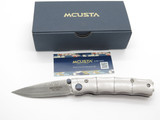 Mcusta Seki Japan Take MC-33D VG-10 Damascus Bamboo Small Folding Pocket Knife