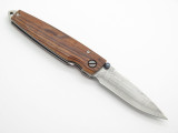 Mcusta Seki Japan Tsuchi MC-77DR Rosewood & VG-10 Damascus Folding Pocket Knife