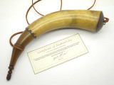 HANDMADE JOHN NELSON IDAHO USA FRENCH INDIAN WAR MOUNTAIN MAN BLACK POWDER HORN C