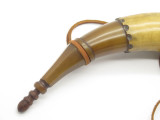 HANDMADE JOHN NELSON IDAHO USA FRENCH INDIAN WAR MOUNTAIN MAN BLACK POWDER HORN C