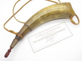HANDMADE JOHN NELSON IDAHO USA FRENCH INDIAN WAR MOUNTAIN MAN BLACK POWDER HORN G