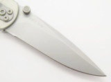 Columbia River CRKT 6002 Italy Large Navaho Metal Contrail Folding Pocket Knife