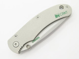 Columbia River CRKT 6002 Italy Large Navaho Metal Contrail Folding Pocket Knife