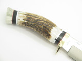 Buck 192 Vanguard ATS-34 Elk Stag Custom Shop Fixed Blade Hunting Knife