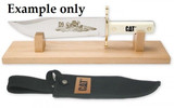 Caterpillar CAT 91-C403SD D9 Western Fixed Blade Bowie Hunting Camping Knife