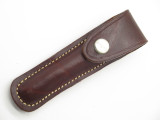 Timberline Slim Leather Folding Knife Sheath For Sharpening Steel Tactical Pen